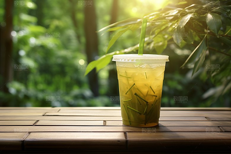 春季奶茶高清春茶商品模型