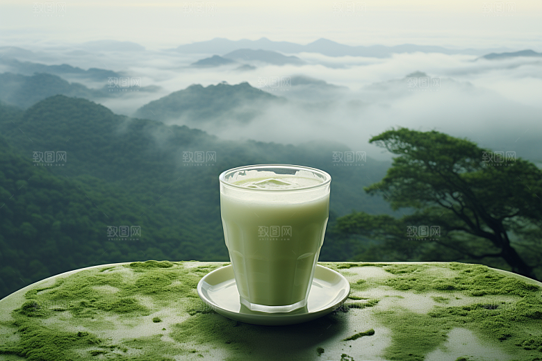 春季奶茶春茶美食商品模型