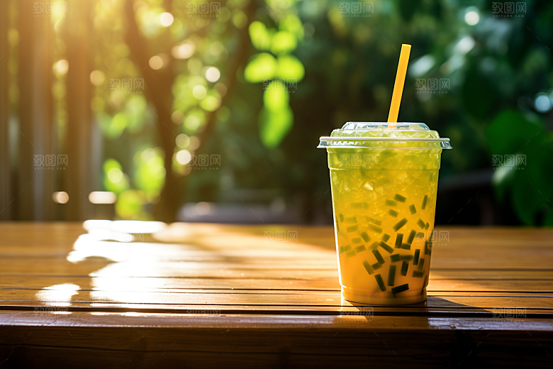 春季奶茶新年春茶商品模型