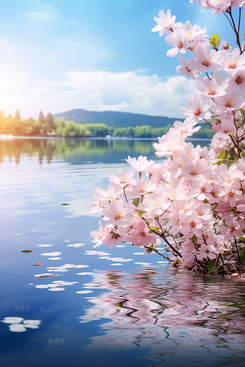 春色风光花卉春季摄影图