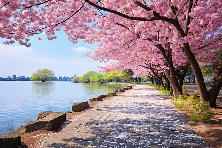 春色风光百花盛开唯美摄影图