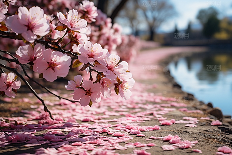 春色风光百花盛开春天摄影图