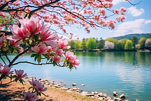 春天风景花草树木高清摄影图