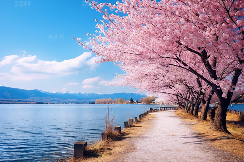 春天风景清新景色摄影图