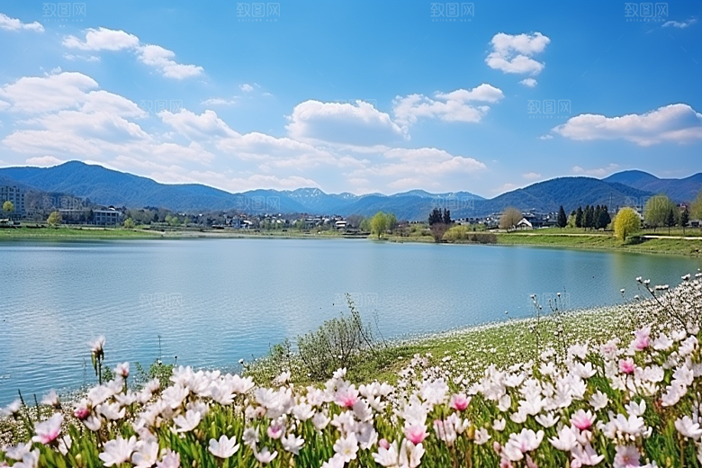 春天风景旅游户外摄影图