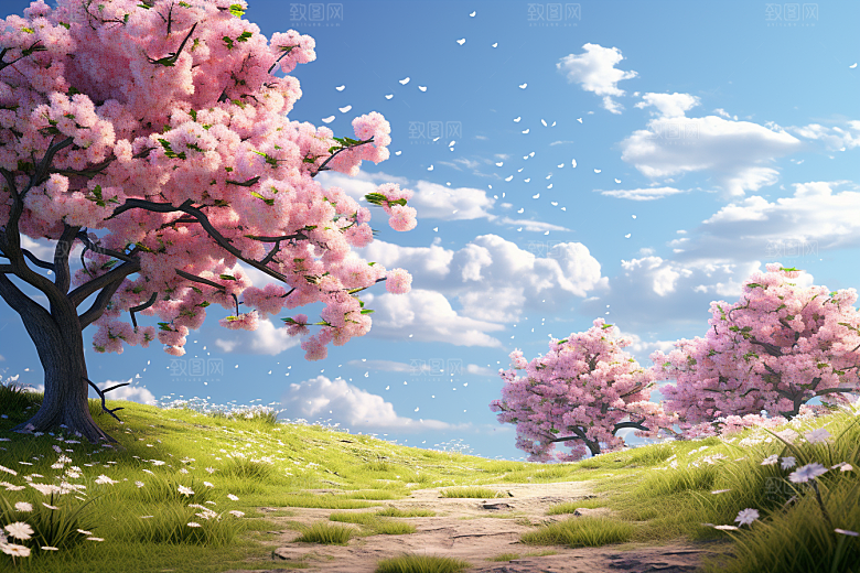 春天风景自然景色摄影图