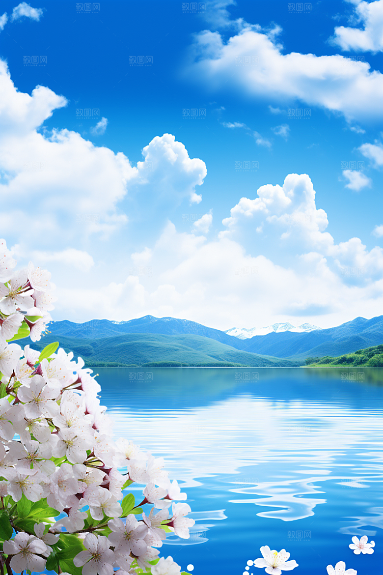 春天风景景色阳光摄影图