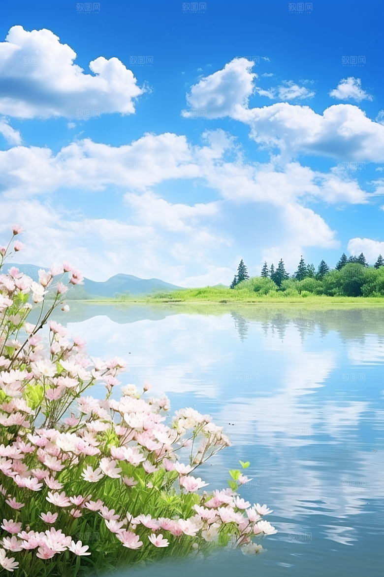 春天风景旅游阳光摄影图