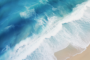 大海沙滩海洋自然摄影图