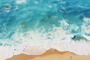 大海沙滩高清旅游摄影图