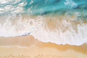大海沙滩高清旅游摄影图