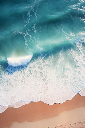 大海沙滩海洋高清摄影图