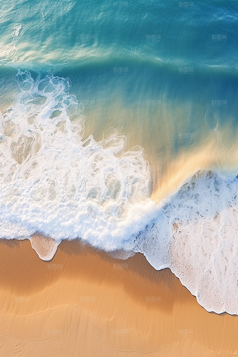 大海沙滩海边度假自然摄影图