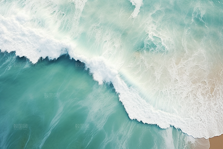 大海沙滩海洋自然摄影图