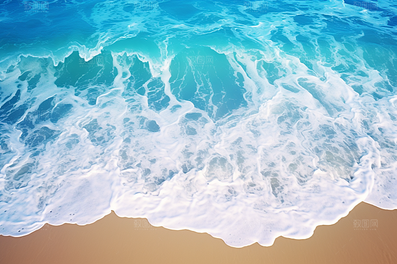 大海沙滩海水旅行摄影图