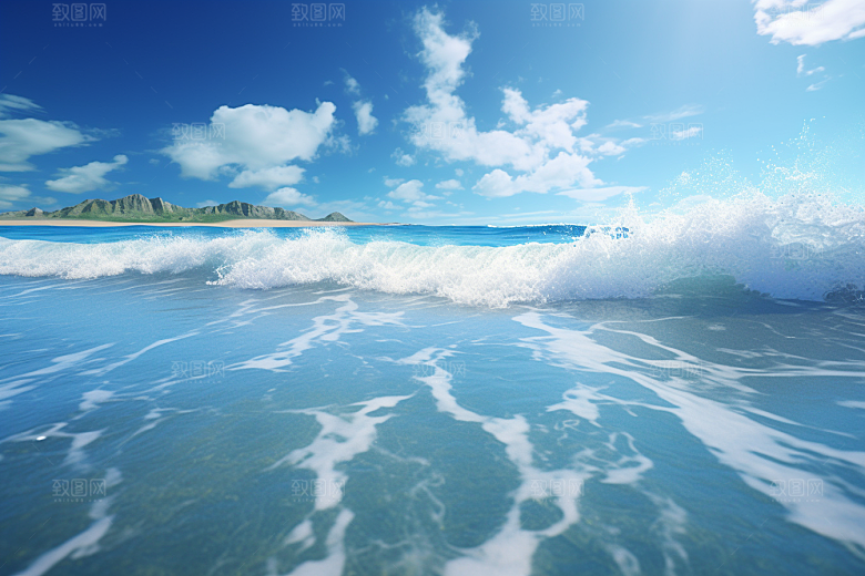 大海沙滩旅行海边度假摄影图
