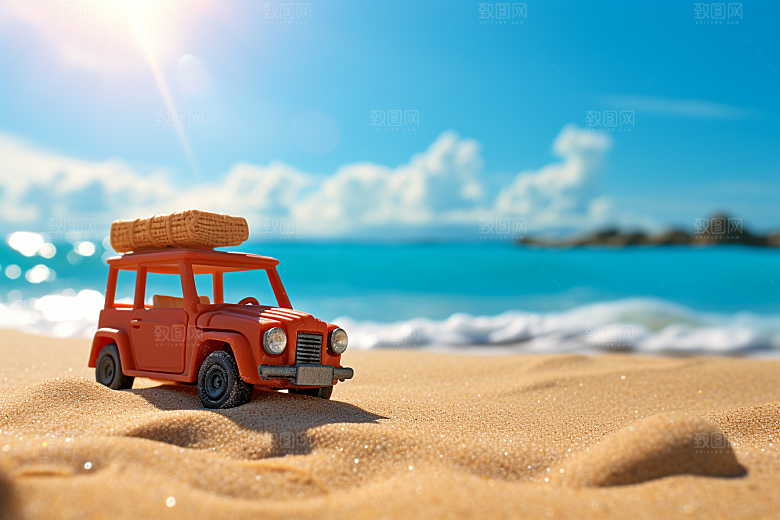 大海沙滩旅游旅行摄影图