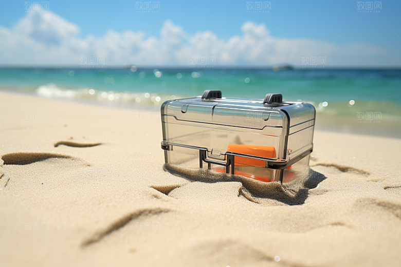 大海沙滩旅游高清摄影图