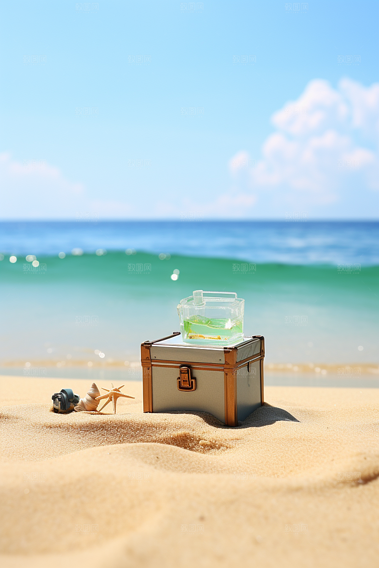 大海沙滩旅游海边度假摄影图