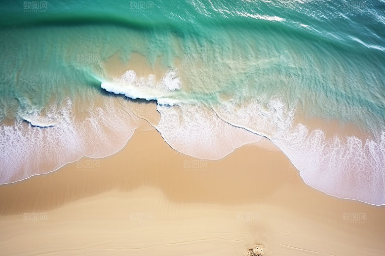 大海沙滩海边度假海洋摄影图
