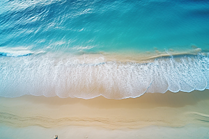 大海沙滩旅游海水摄影图