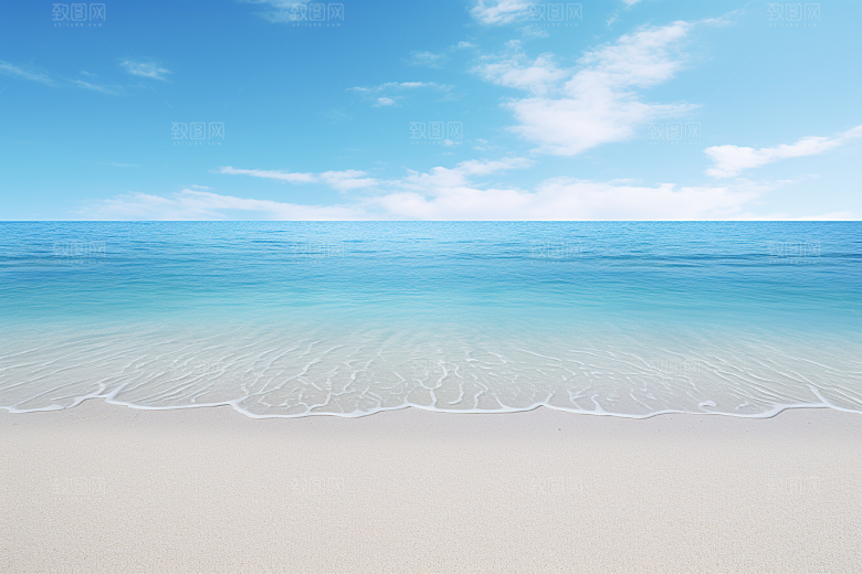 大海沙滩高清海水摄影图