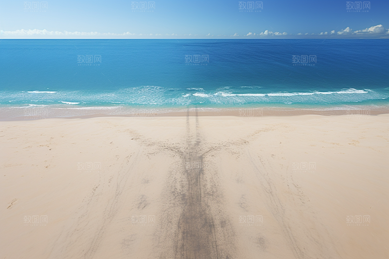 大海沙滩旅行海边度假摄影图