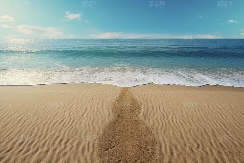 大海沙滩旅行海洋摄影图
