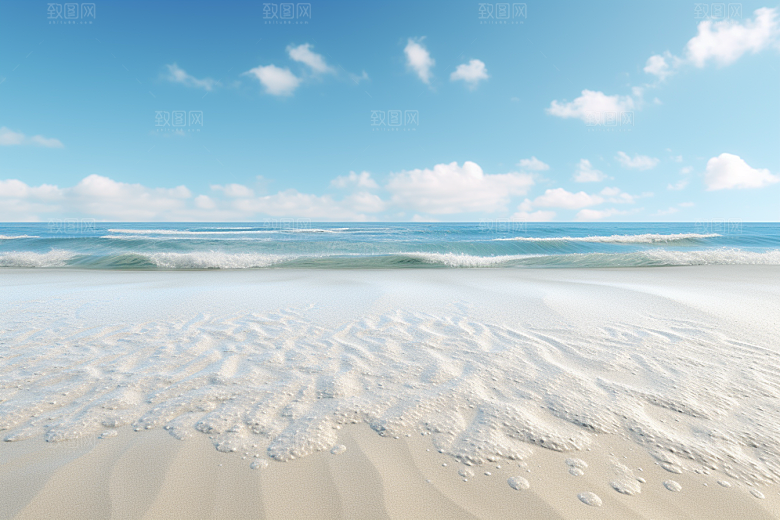 大海沙滩海水旅游摄影图