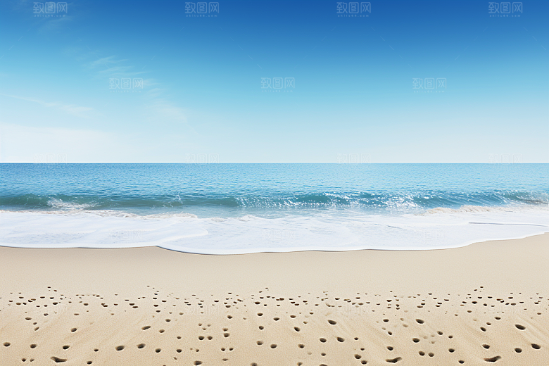 大海沙滩自然海边度假摄影图