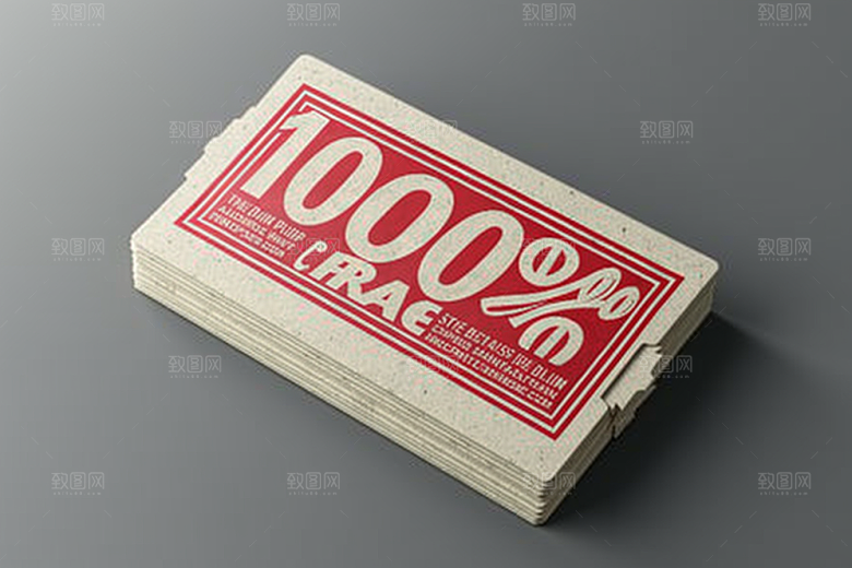 代金券色块几何样机