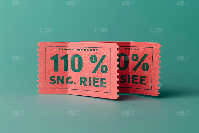 代金券色块简约样机