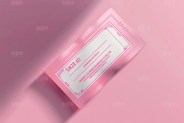 代金券色块设计感样机