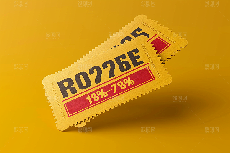 代金券消费券几何样机