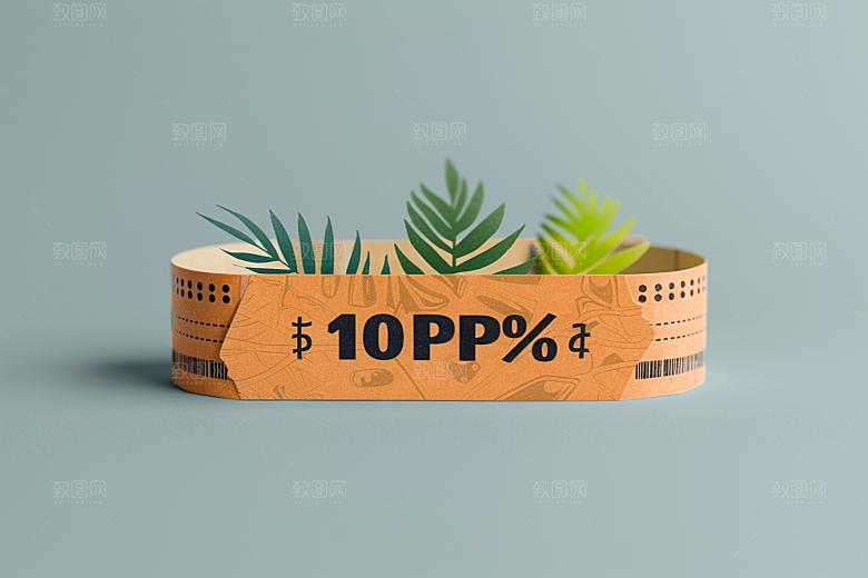 代金券色块卡片样机