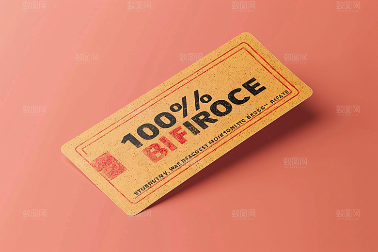 代金券几何优惠券样机