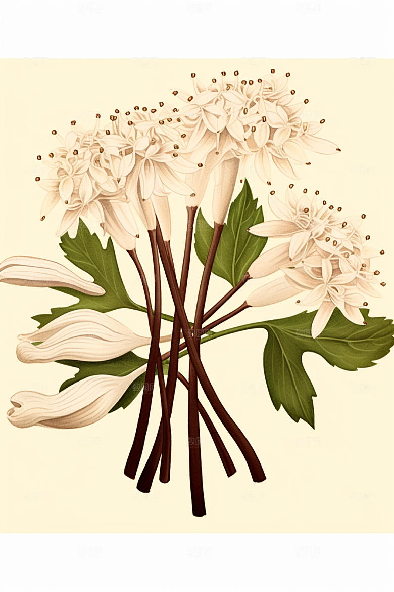 当归手绘养生插画
