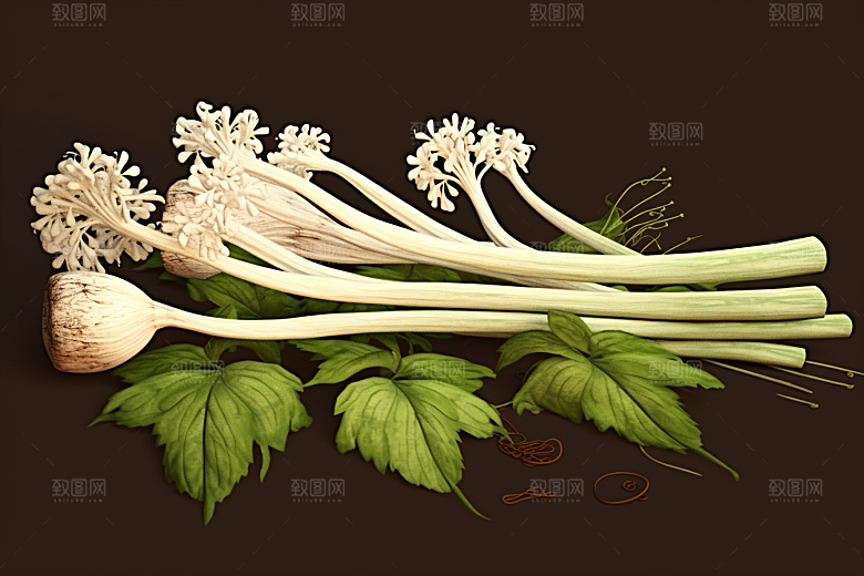 当归手绘中药材插画