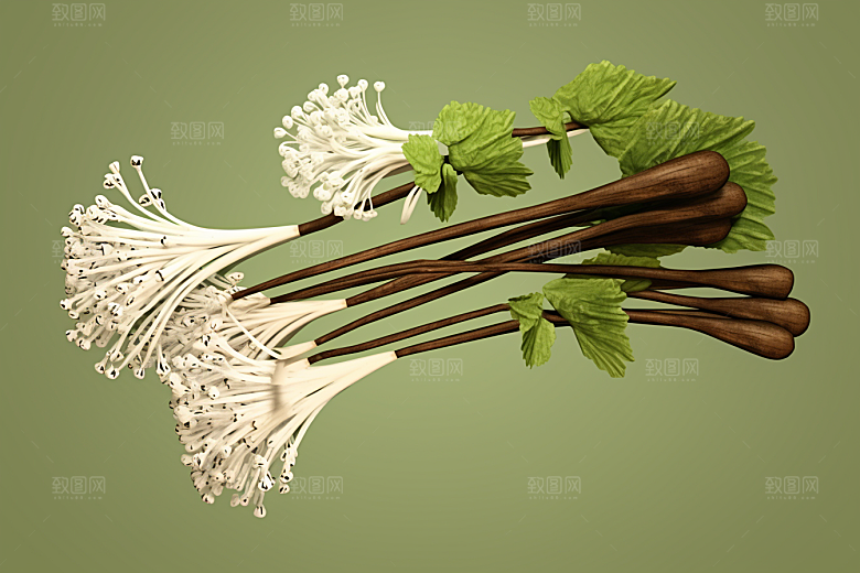 当归植物医学插画