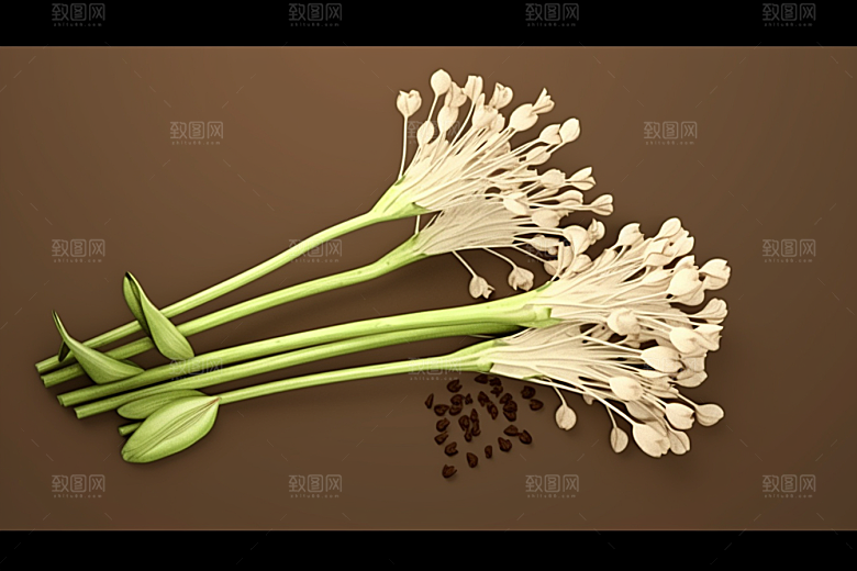 当归植物药方插画
