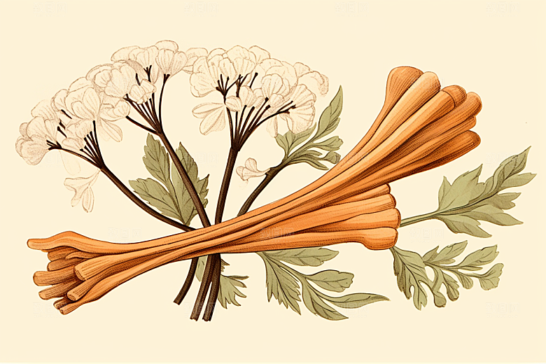 当归中医药方插画