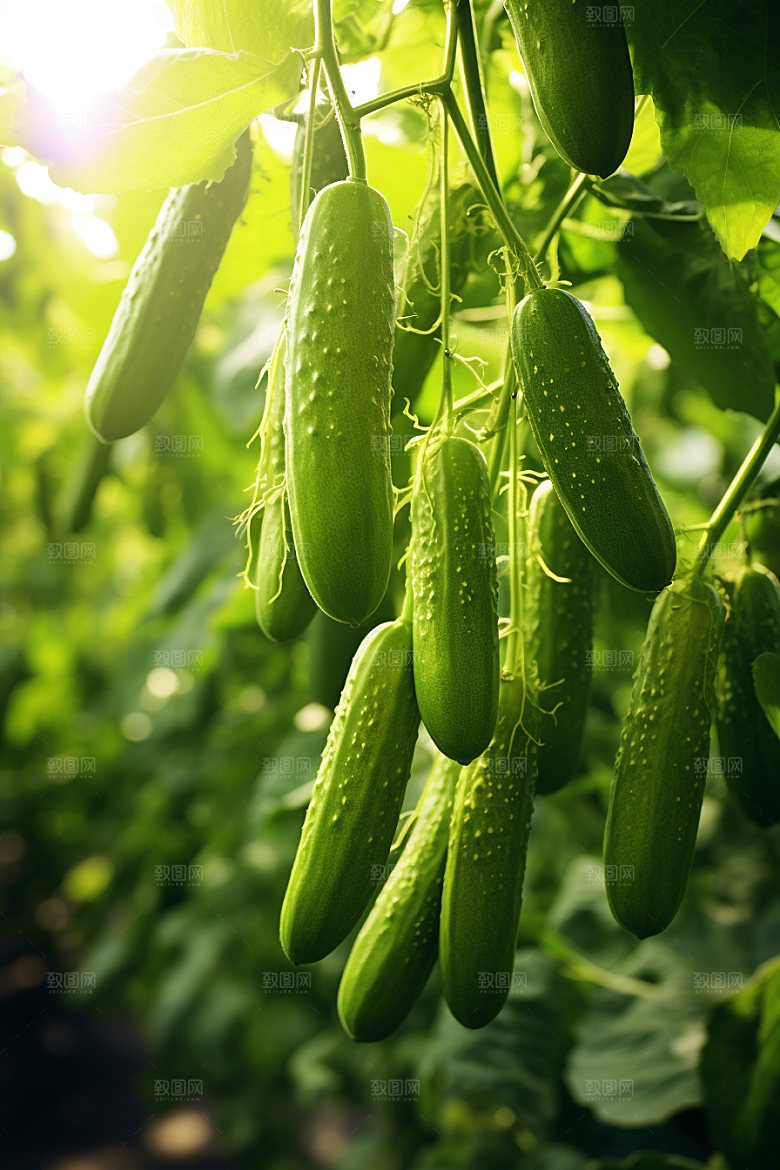 蔬菜大棚研究瓜果蔬菜摄影图