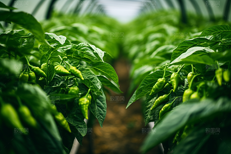 蔬菜大棚研究种植摄影图