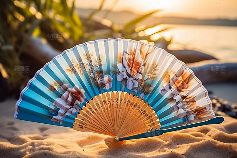 大暑氛围夏季素材