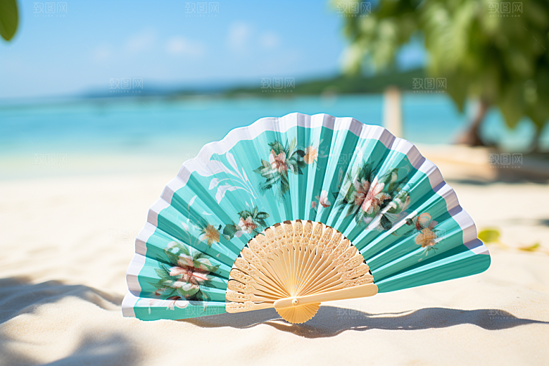 大暑暑气夏天素材