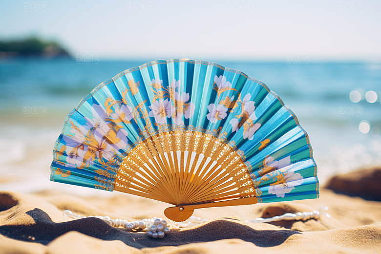 大暑暑气夏天素材