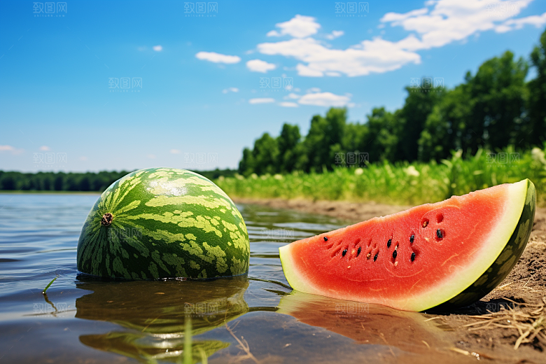 大暑盛夏炎热素材