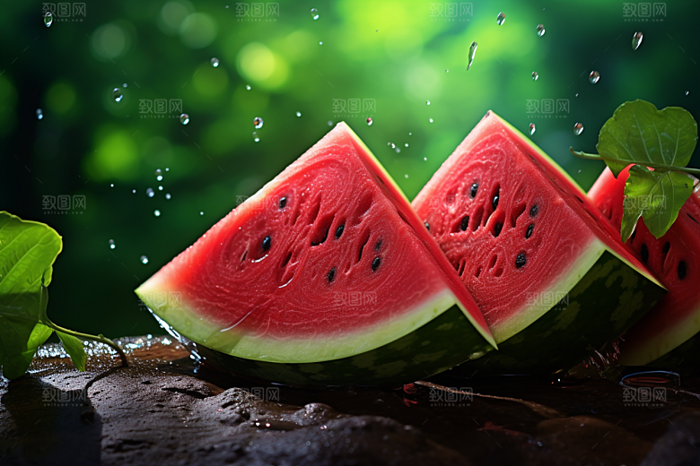 大暑清凉夏季素材