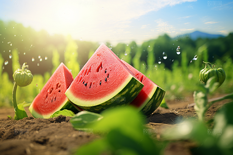 大暑清凉夏季素材