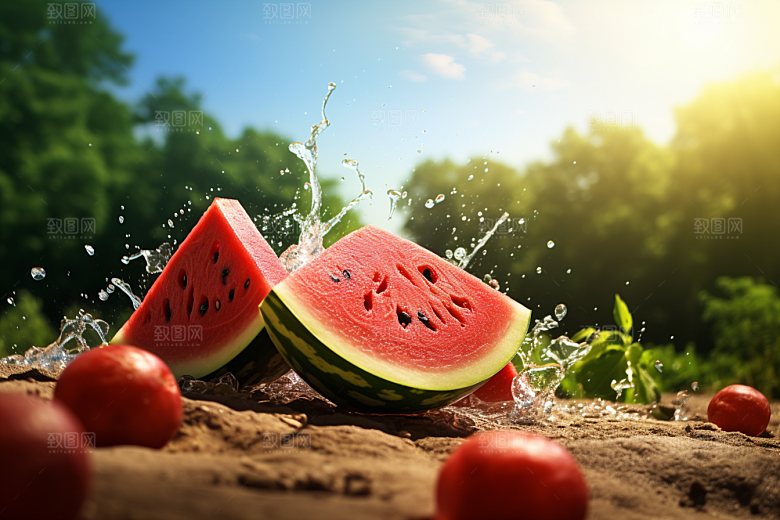 大暑元素夏天素材